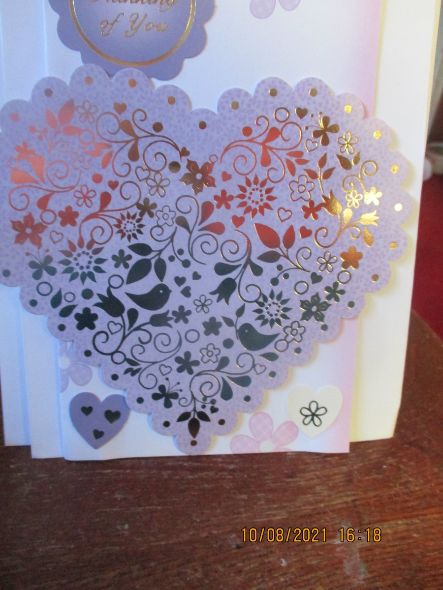 Thinking of You Heart Card