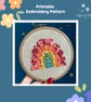 Rainbow Printable Embroidery Pattern - Image 1