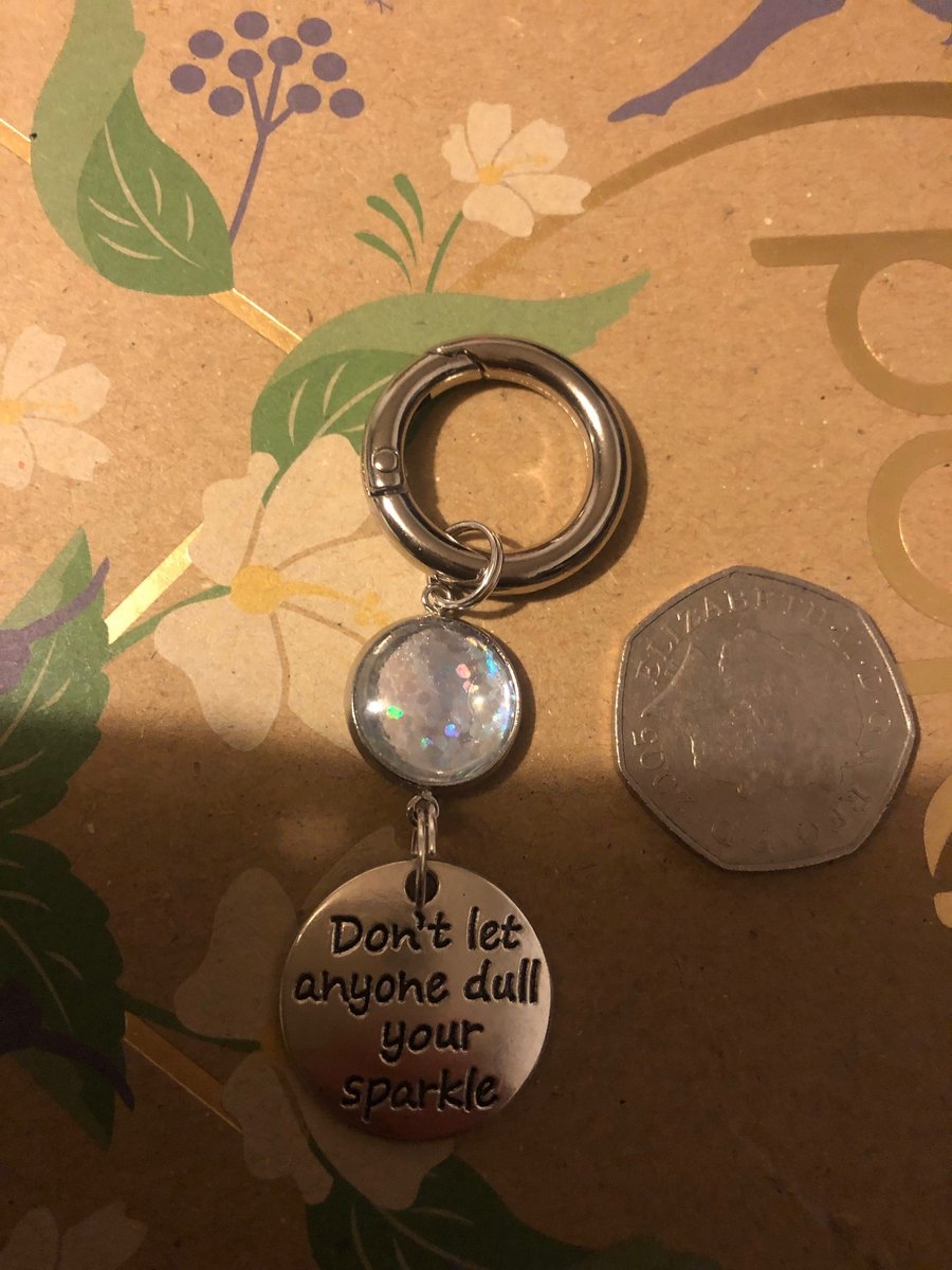 Don't Let anyone dull your Sparkle handbag charm, key ring or boot charm