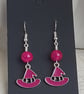 Gorgeous Pink Witches Hat Earrings. - Image 2