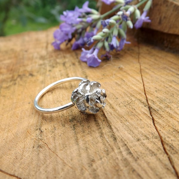 Silver Pinecone Ring