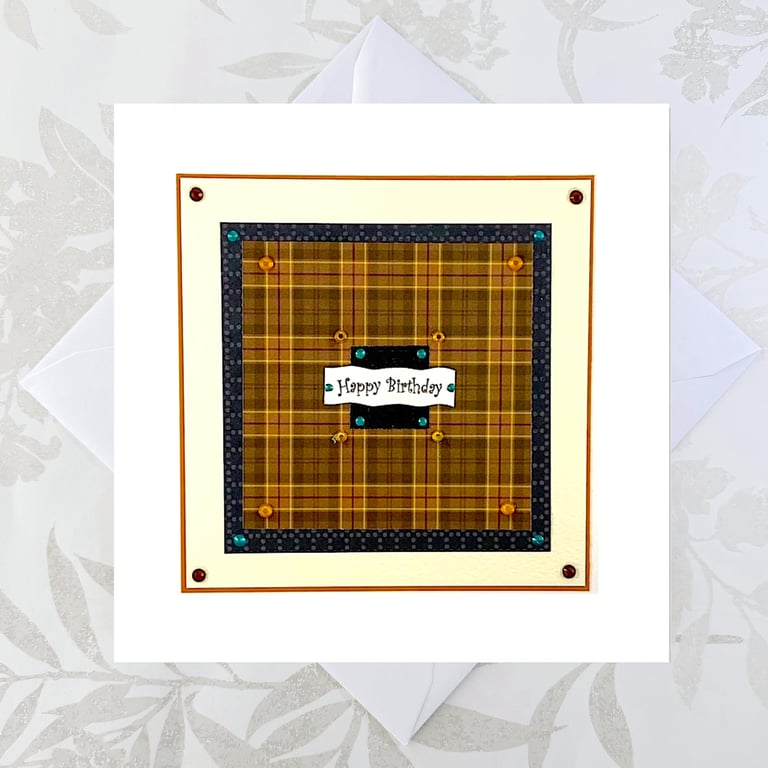 Large Handmade birthday card - dad, brother, uncle, grandad