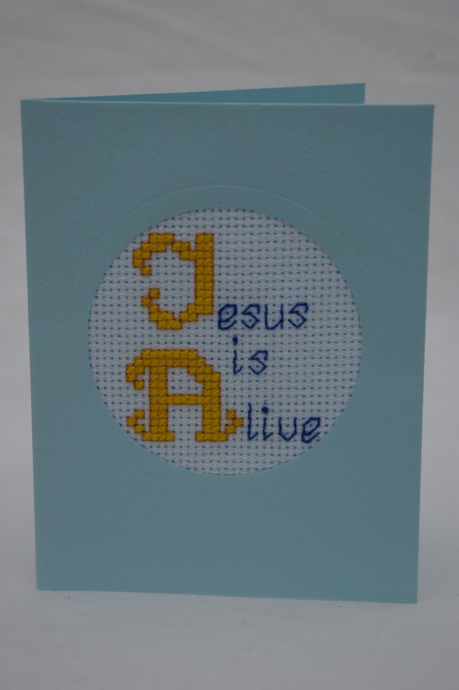 Easter Card Traditional in Cross Stitch