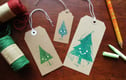 Lino Cut Gift Tags