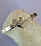 Ivy leaf bangle with peridot - Image 2
