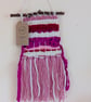 Hand Woven Pink Bohemian Wall Hanging - Image 3