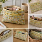 Sunshine Meadow Floral Zipped Organiser Pouch Gift for her