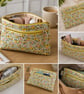 Sunshine Meadow Floral Zipped Organiser Pouch Gift for her