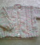 20 Inch Round Neck Cardigan with Cable Design - Image 1
