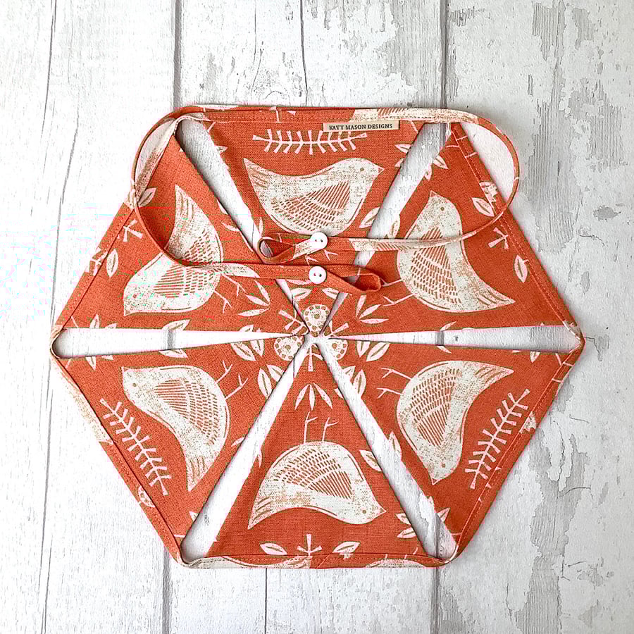 Bunting - Folk Birds - Orange