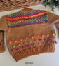  Designer Bobble Hand Knitted Baby Cardigan 6-12months size - Image 3