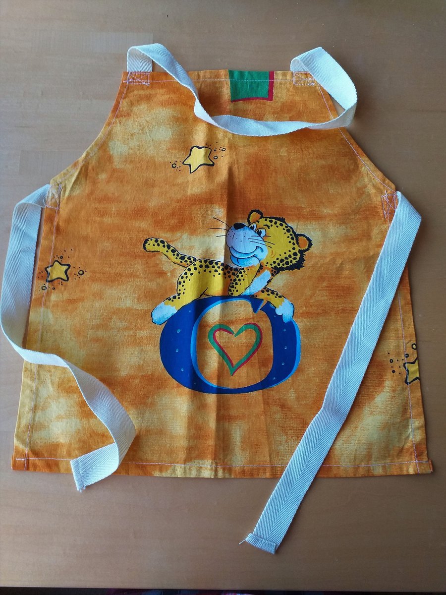 Leopard, Heart, Apron, age 2-6, SALE