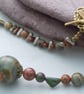 Picture Jasper & Czech glass bead necklace - Image 2