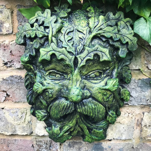 The Colonel Green Man Plaque plus Free Pocket Green Man