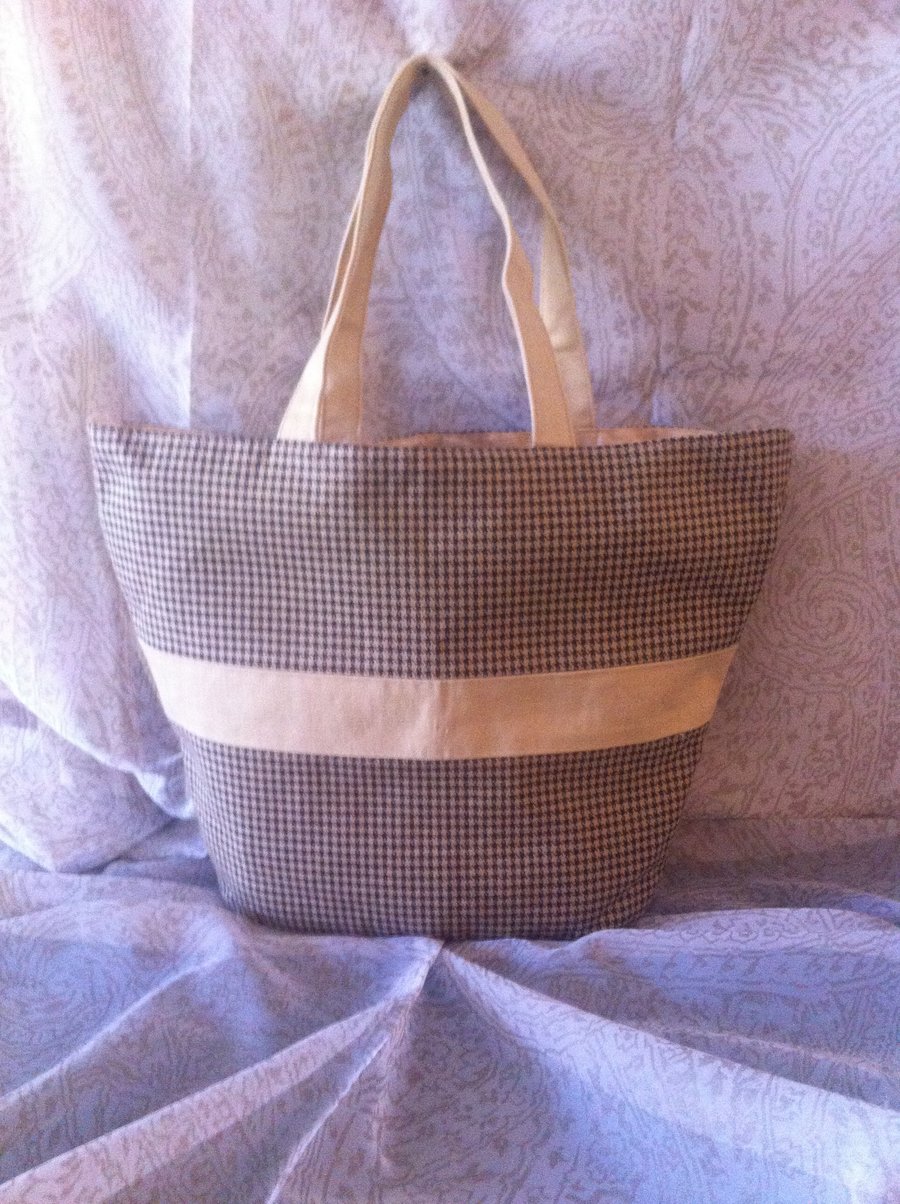 Houndstooth Tote