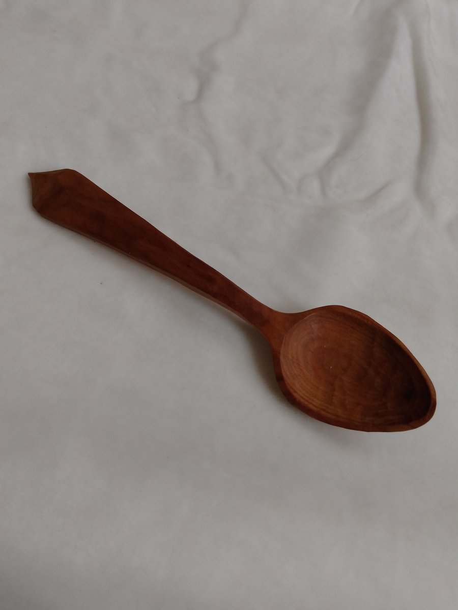 Spoon - hand carved cherry