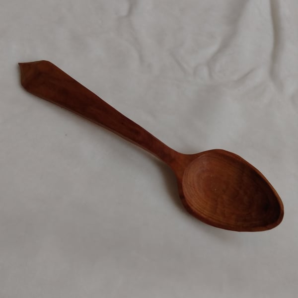 Spoon - hand carved cherry