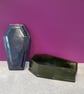 Coffin Shaped Black Resin Trinket Dish.