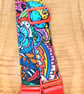 1 inch wide EXTRA LONG Bright Print Ukulele Strap  - Image 2