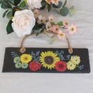 Hand-painted rectangle slate 