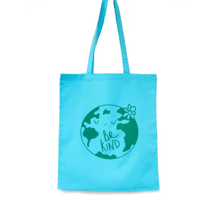 Be Kind Tote bag, World canvas bag, Environment bag