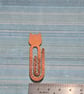 Textured Copper Cat Shape Paperclip  - Image 4