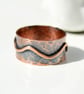 Pure Copper Ring,  Wide Copper Ring, Rustic Copper Jewellery - Image 6