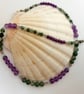 Amethyst, Moss Agate & Crystal Necklace - Birthday, Anniversary, Gifts For Her - Image 4