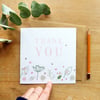 CARD - floral thank you