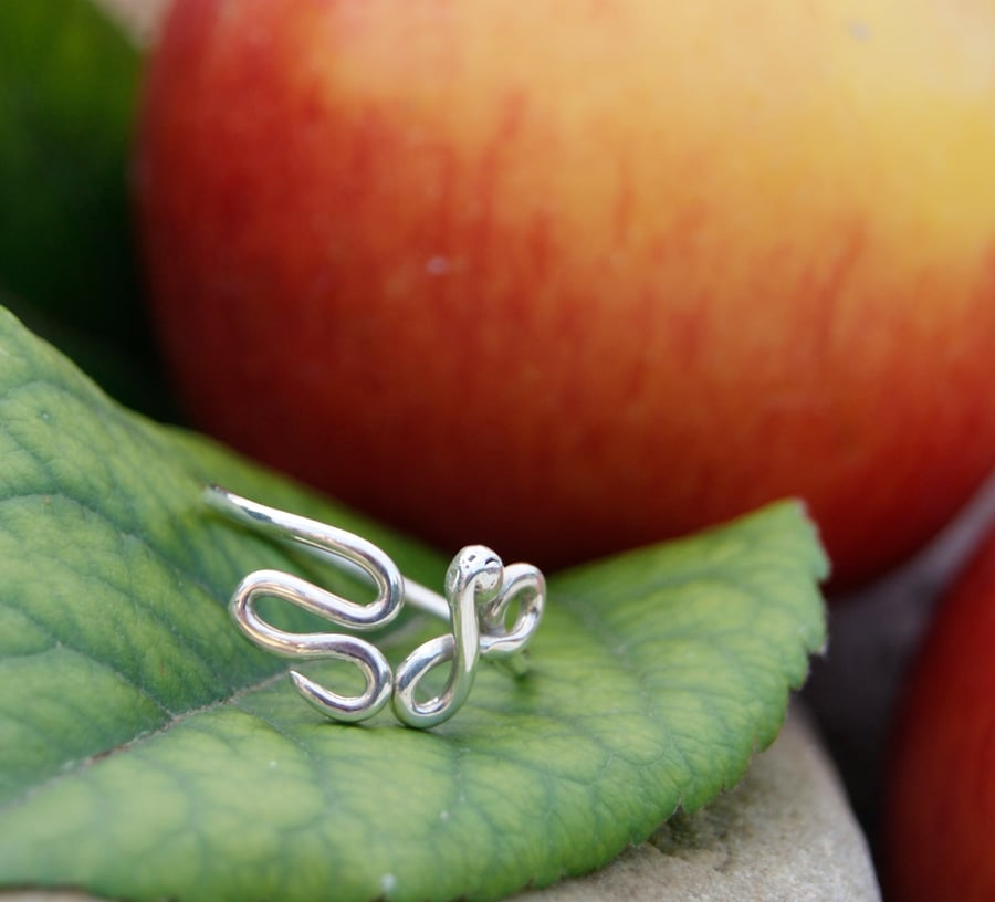 Mystical Unique Handmade Snake Ring - made to order 