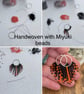 Halloween fringe hoop earrings in orange and black - Image 5