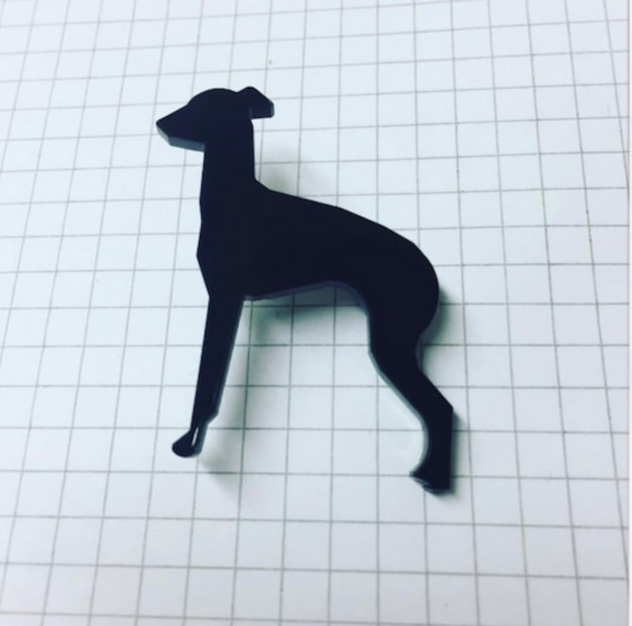 Greyhound brooch