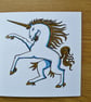 Unicorn birthday card blank special occasion card