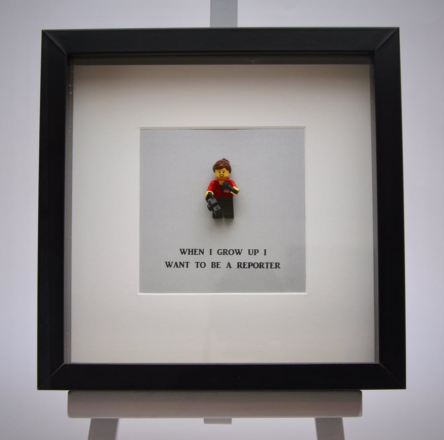 When I grow up I want to be a Reporter (female) frame