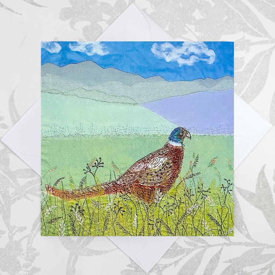Pheasant birthday card - male, dad, husband, brother, friend birthday card