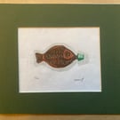 SOOSH! - Lino print - Art for Sushi Restaurant Lovers - Sushi Soy Sauce Fish