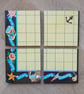 Scrabble for Juniors Coasters (Pig to Umbrella) - Upcycled from Real Board