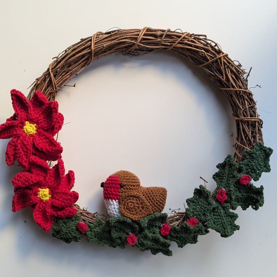 Christmas Crochet Wreath