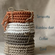 Cups, mugs crocheted coasters, gift, table wear