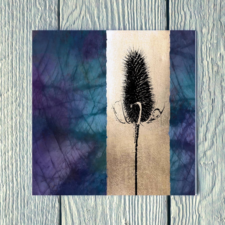 Flower Spirit - Teasel, Greetings Card