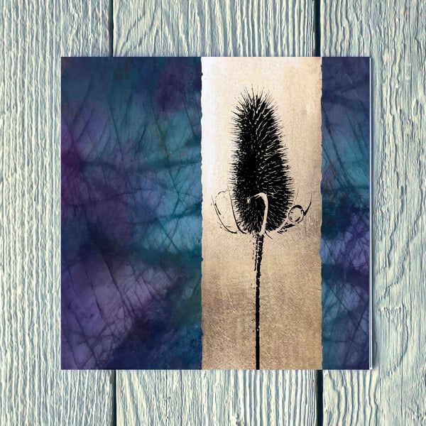 Flower Spirit - Teasel, Greetings Card