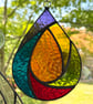 Stained Glass Raindrop Suncatcher - Handmade Hanging Decoration - Multi - Image 8
