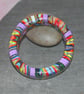 Tropical Colors Bangle - Polymer Clay Designer Bangle - Handmade - Unique - Image 5