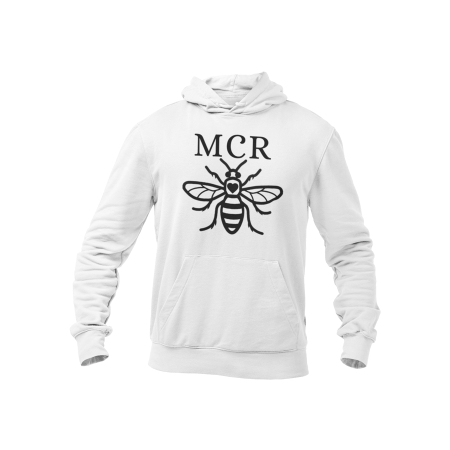 Manchester Bee  Hoodie -M C R