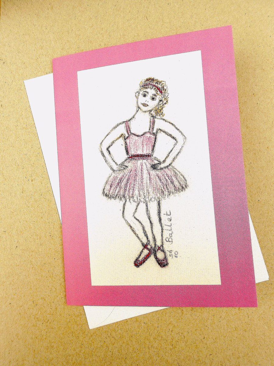 Ballet Pastel Card