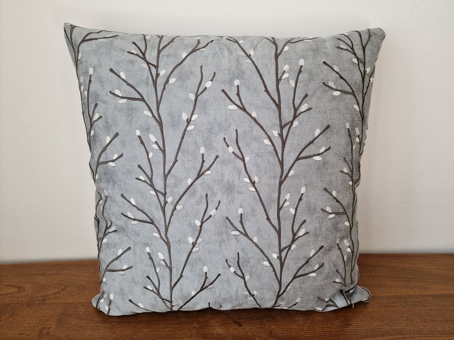 Handmade "Lovell tree" embroidered pattern Ashley Wilde cushion cover
