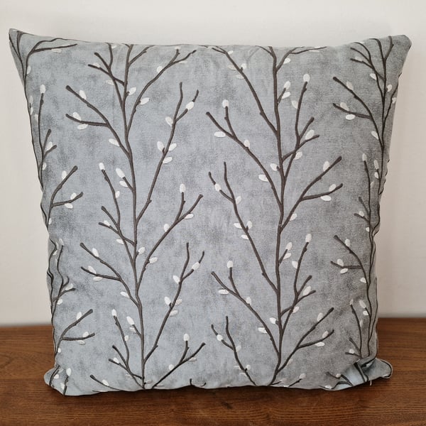 Handmade "Lovell tree" embroidered pattern Ashley Wilde cushion cover
