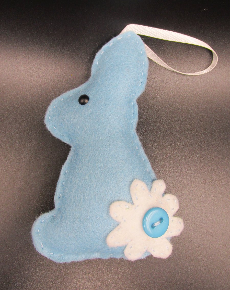 Easter Garland Felt Rabbit Decorations, Felt Bunting, Easter Bunnies
