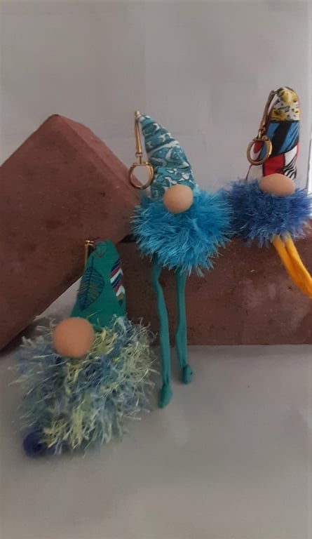 Lavender Scented Gnome Keyring - Blue Beards