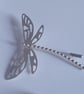Sterling silver dragonfly brooch